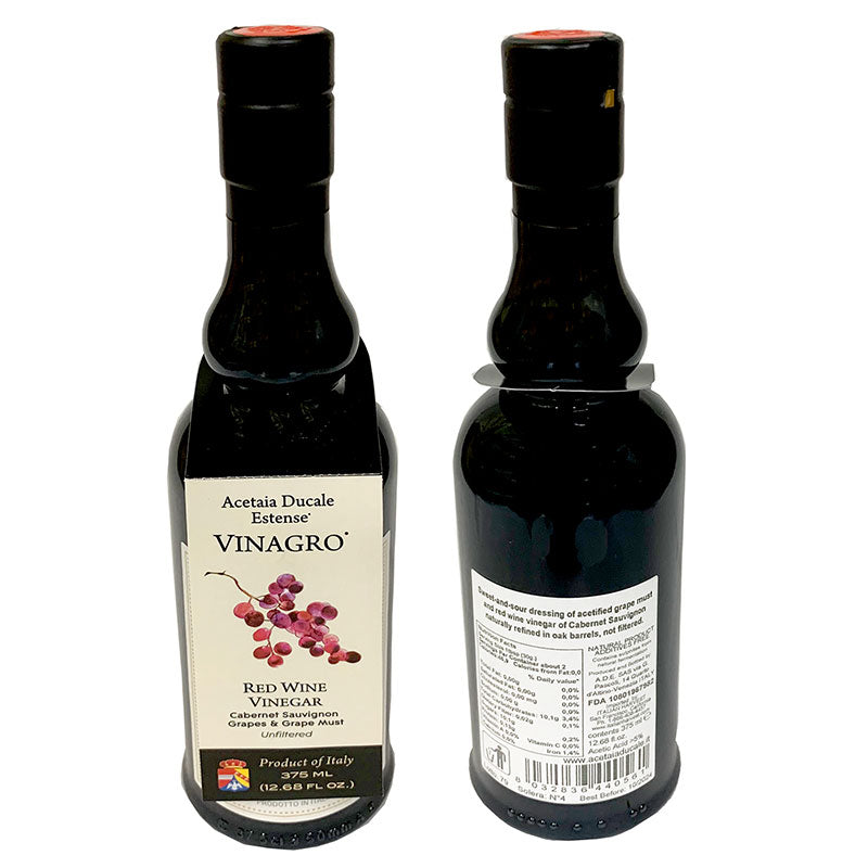 Red Wine Vinegar, All Natural by Acetaia Ducale, 12.6 fl oz, 12/CS