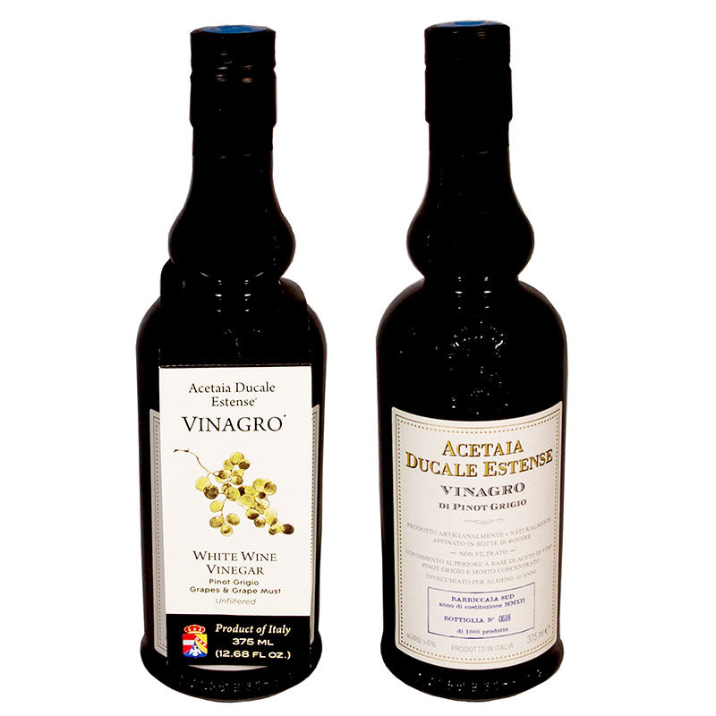 White Wine Vinegar, All Natural by Acetaia Ducale, 12.6 fl oz, 12/CS