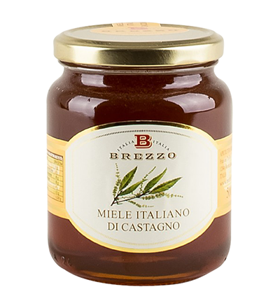 Raw Chestnut Honey, by Brezzo: Piedmont, 8.8 oz, 12/CS
