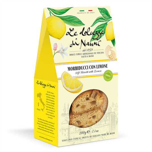 "Morbiducci" Soft Biscotti with Lemon by Nanni: Tuscany, 7.1 oz, 8/CS