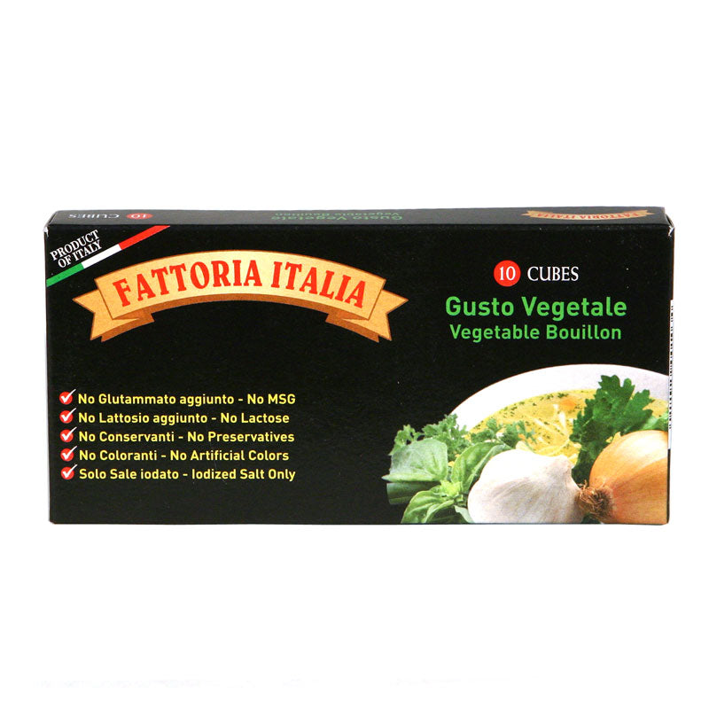 *SPECIAL* (BEST BY 08/18/25) Bouillon Cubes: Vegetable by Fattoria Italia, 3.88 oz, 24/CS